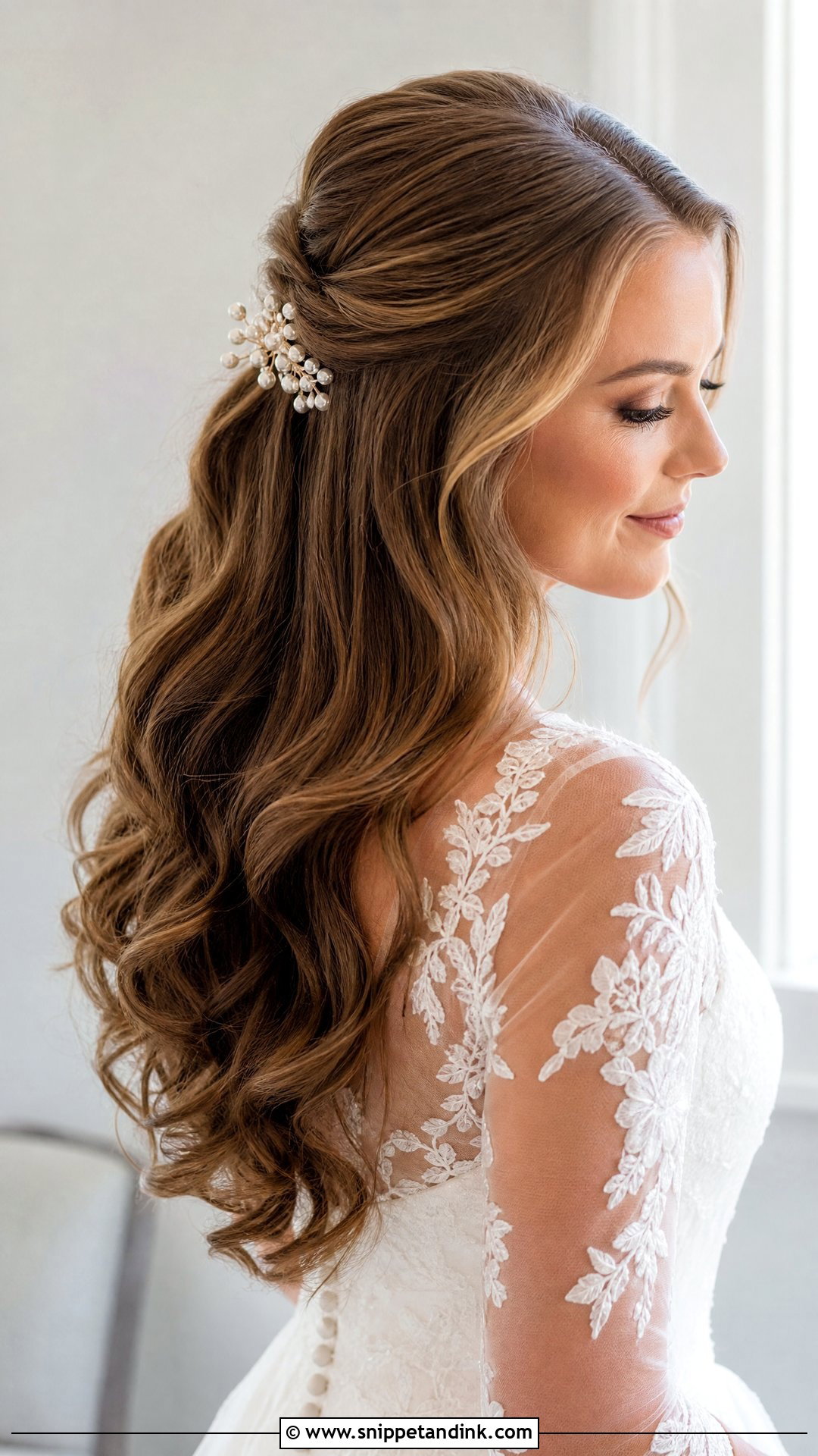 Bridal Half Up Half Down Hair - Snippet and Ink - 15 Bridal Look Hairstyles