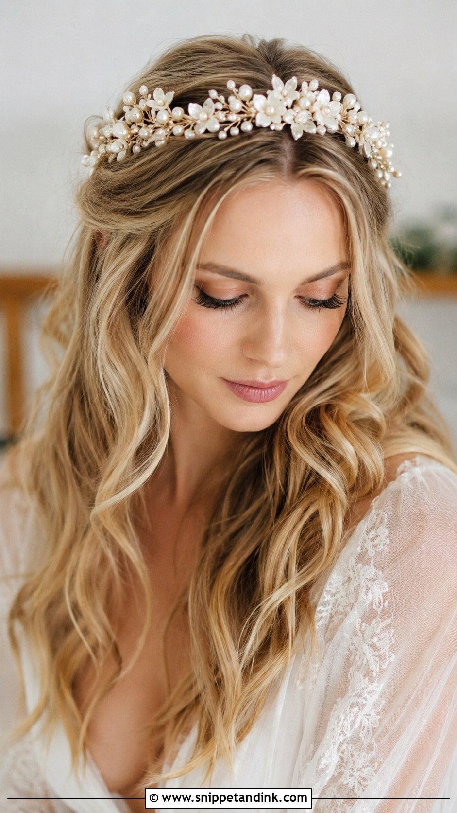 Bridal Halo Crown - Snippet and Ink - 25 Hair Accessories for Bride