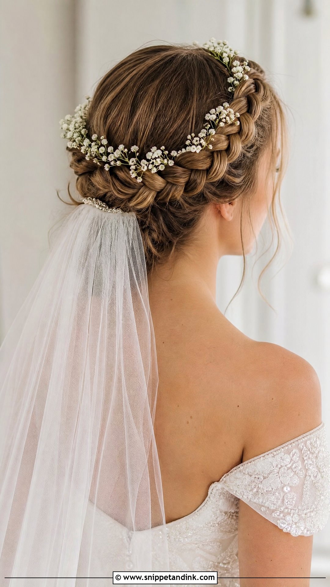 Bridal Halo Plait - Snippet and Ink - 15 Bridal Hair Plait Ideas