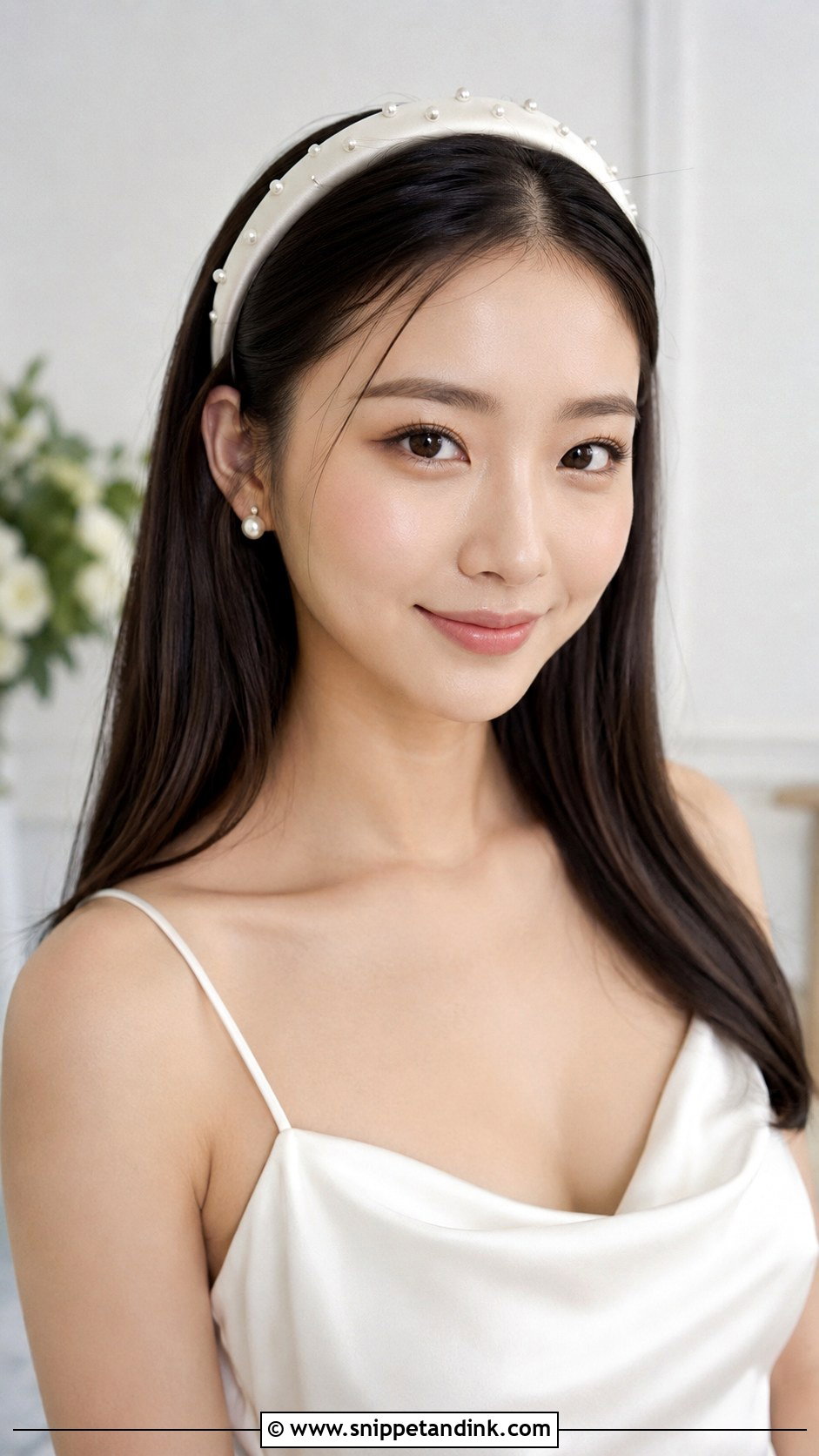 Bridal Headband Straight Hair - Snippet and Ink - 20 Bridal Headband Hairstyles