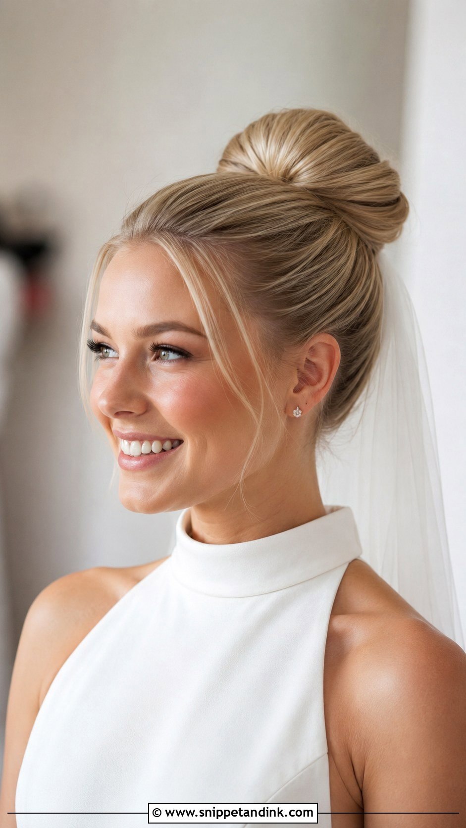Bridal High Bun - Snippet and Ink - 20 Hairstyles for a Bride