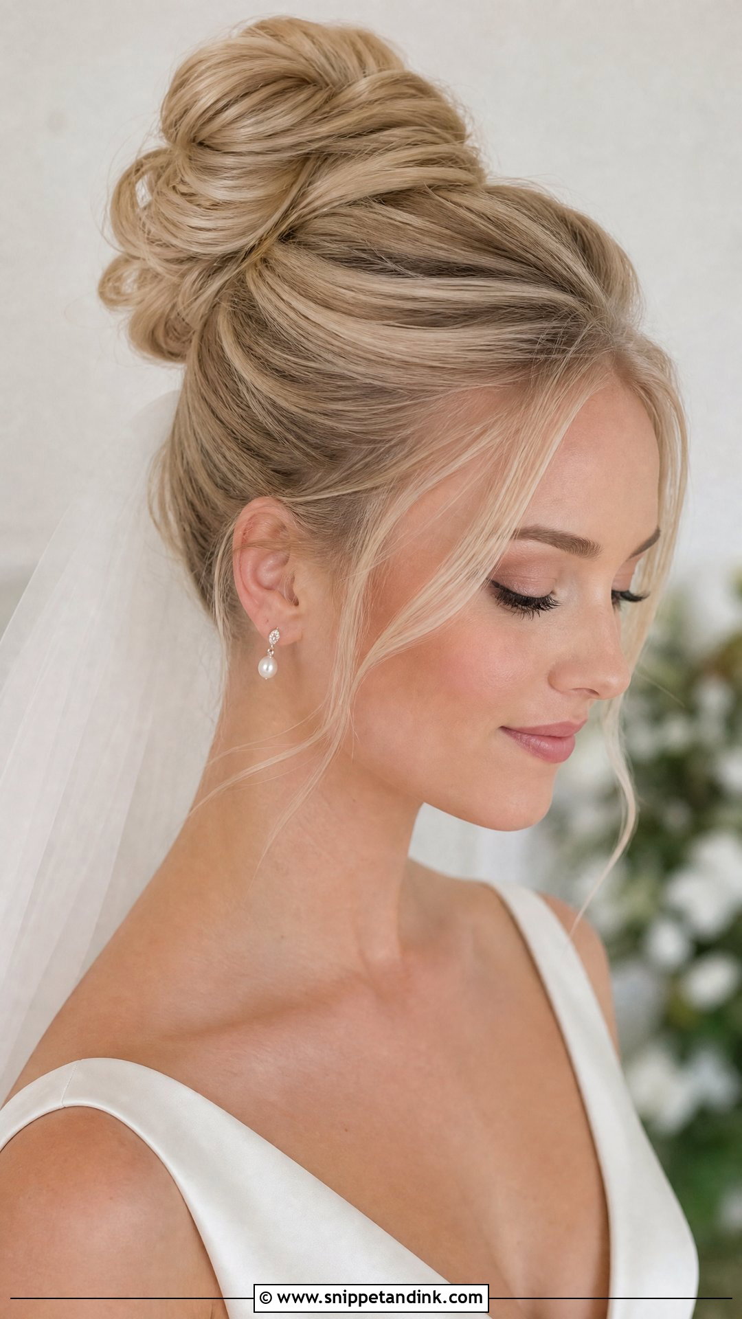 Bridal High Bun - Snippet and Ink - 15 Bridal Hairdos