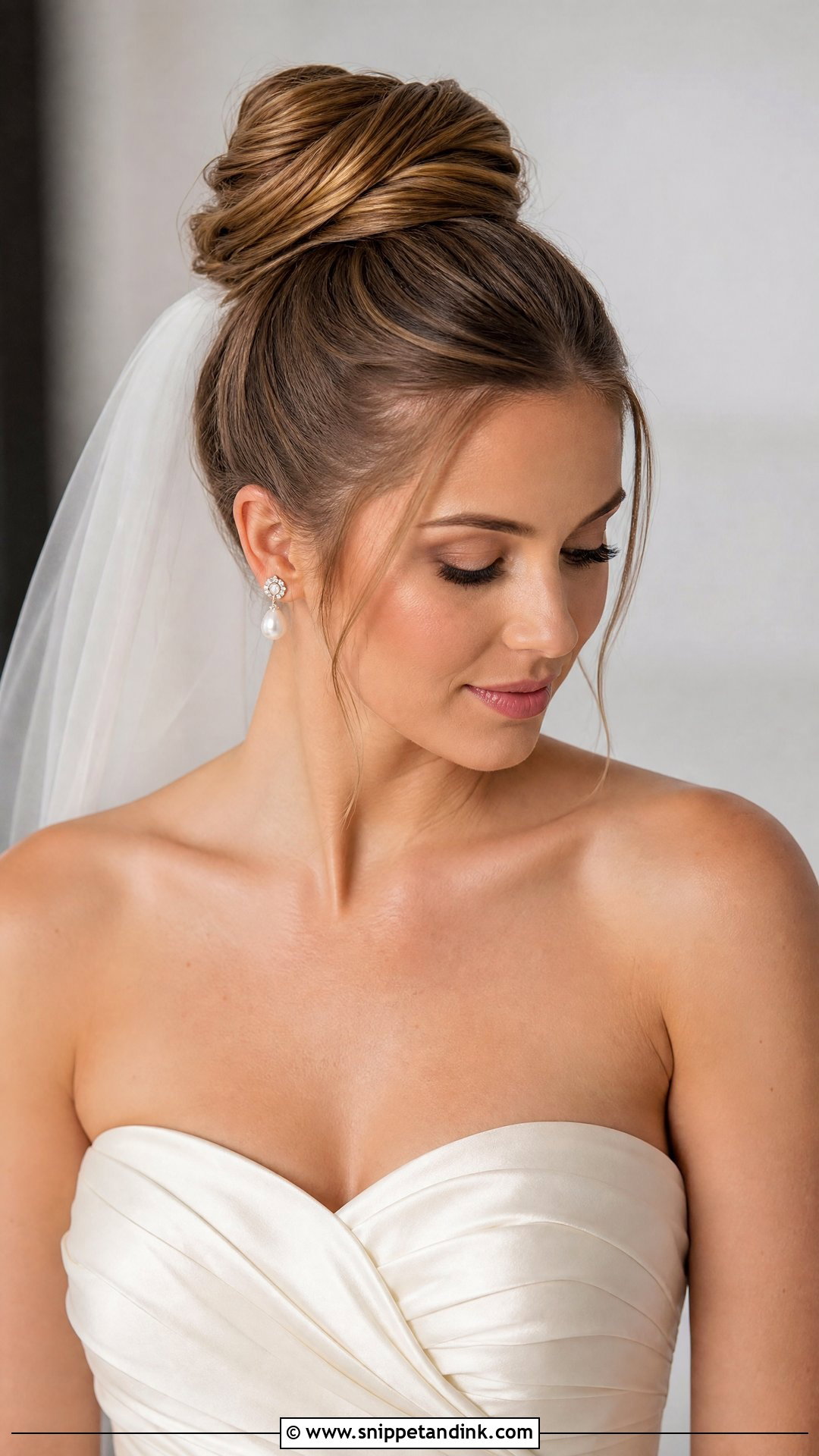 Bridal High Bun - Snippet and Ink - 15 Bridal Look Hairstyles