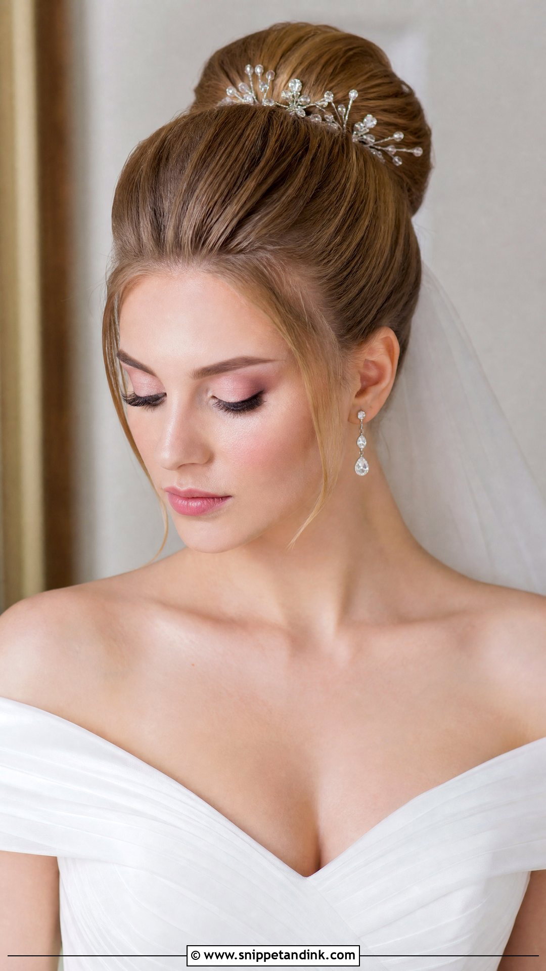 Bridal High Puff Hairstyle - Snippet and Ink - 15 Bridal Puff Hairstyles