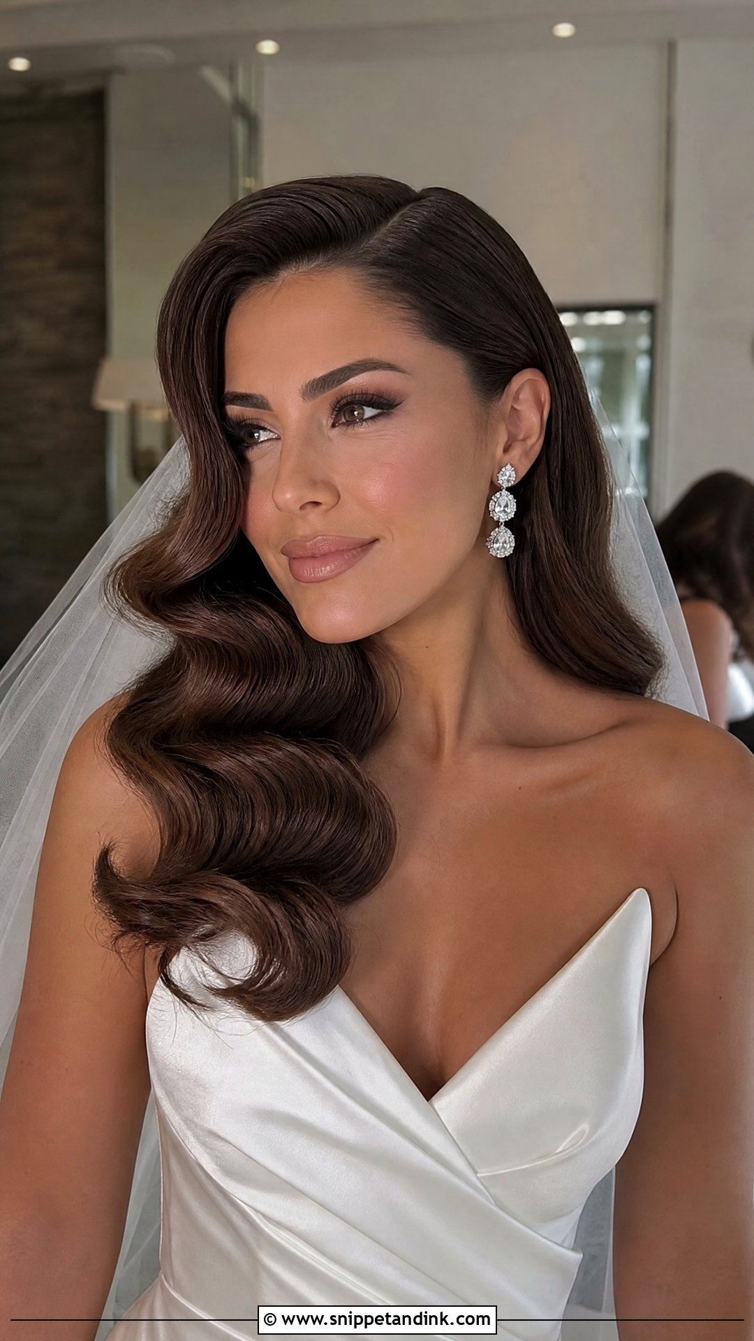 Bridal Hollywood Waves - Snippet and Ink - 15 Bridal Hairdos