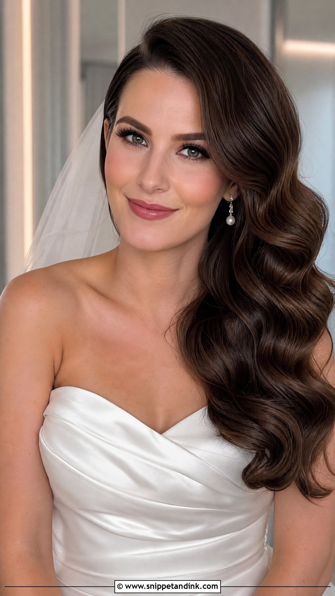 Bridal Hollywood Waves For Long Hair - Snippet and Ink - 15 Bridal Hairstyles for Long Hair All Down