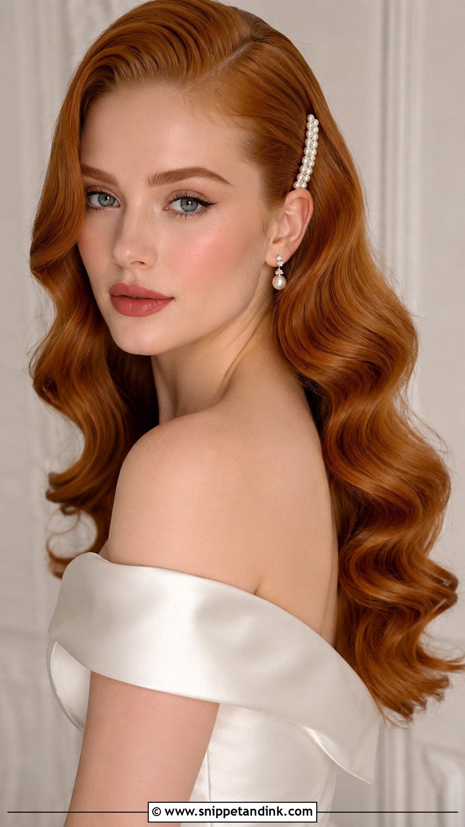 Bridal Hollywood Waves For Oval Face - Snippet and Ink - 20 Bridal Hairstyles for Oval Face Shape