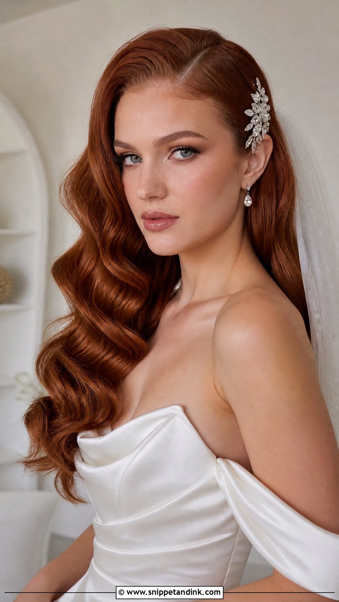 Bridal Hollywood Waves - Snippet and Ink - 15 Best Bridal Hairstyles