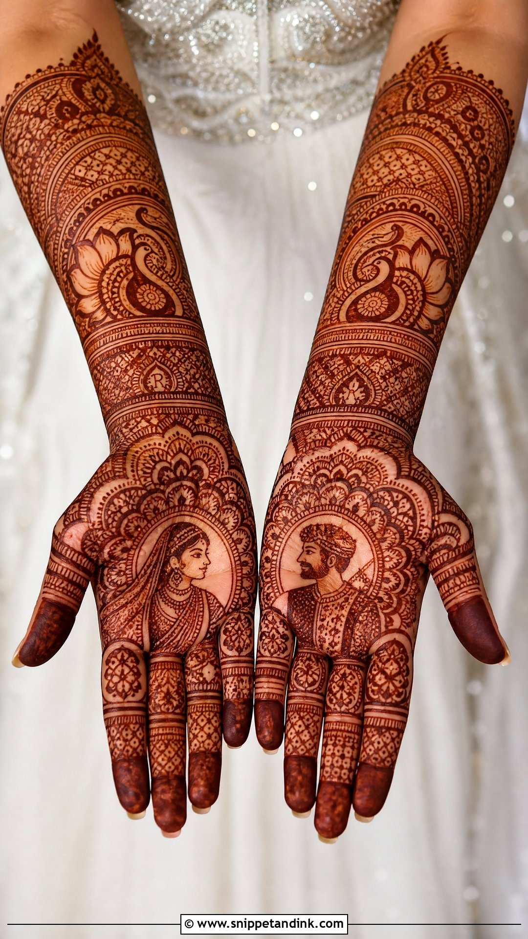 Bridal Inside Mehndi Design - Snippet and Ink - 25 Inside Mehndi Designs