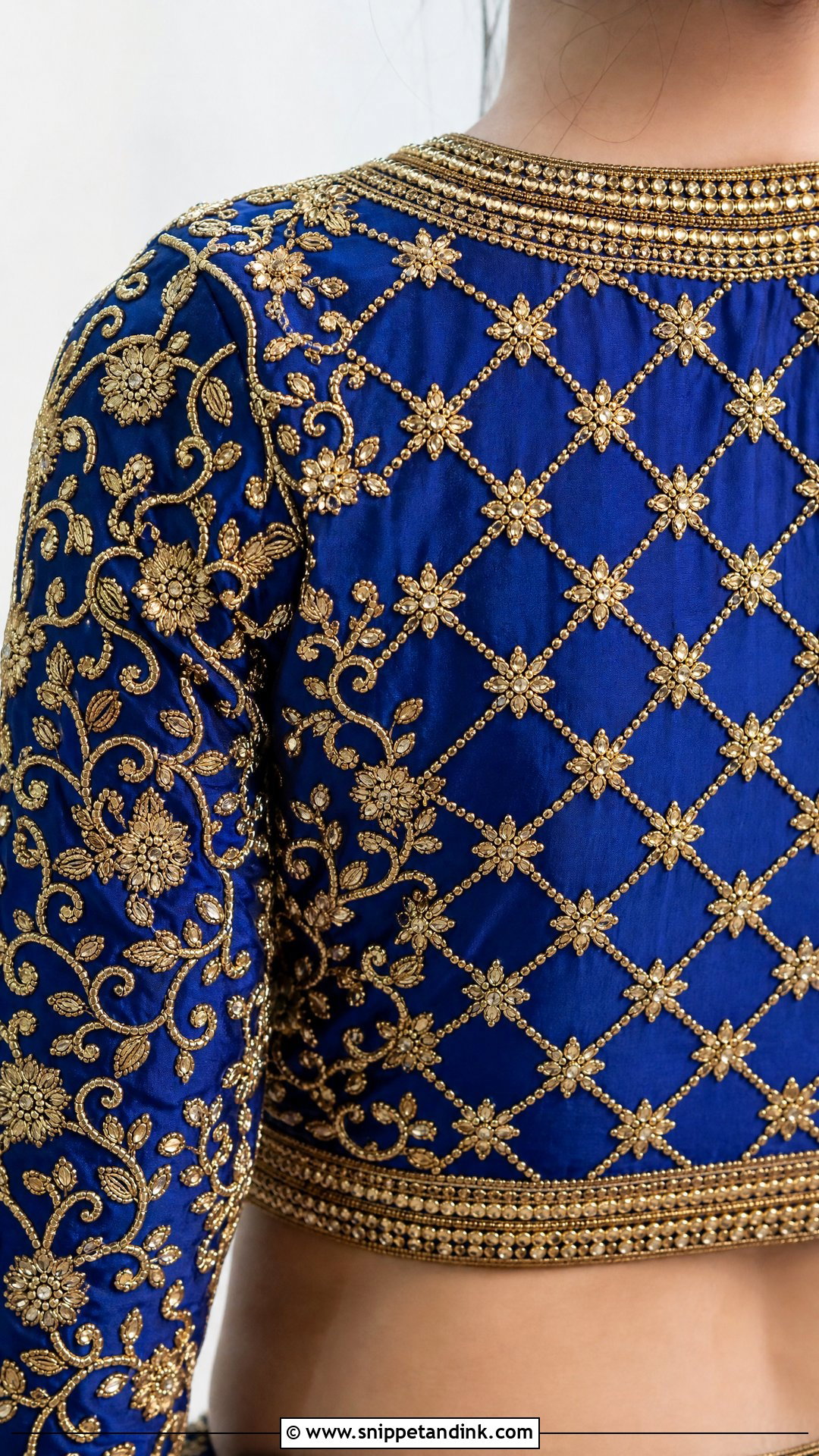 Bridal Jaal Aari Work Blouse - Snippet and Ink - 25 Bridal Aari Work Ideas