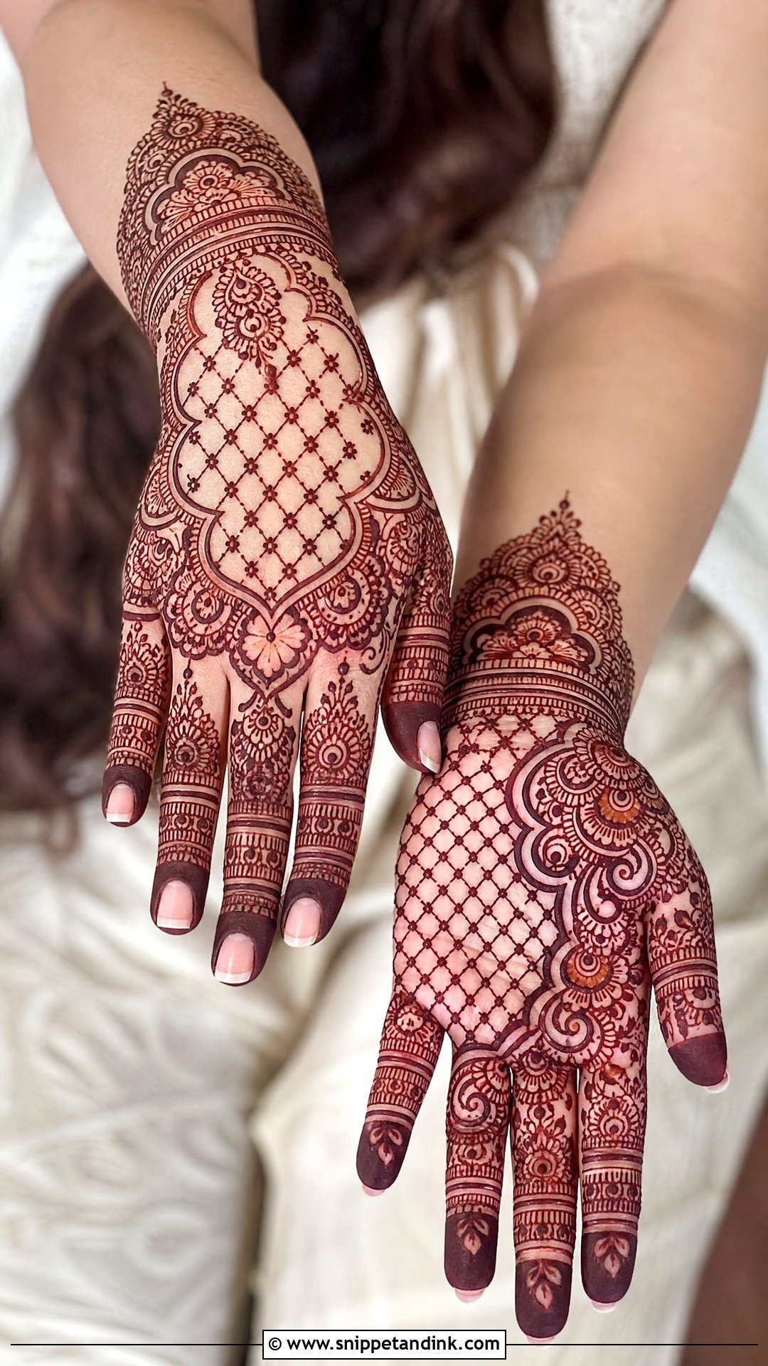Bridal Jaali Mehndi Design - Snippet and Ink - 20 Bridal Henna (Mehndi) Design Ideas