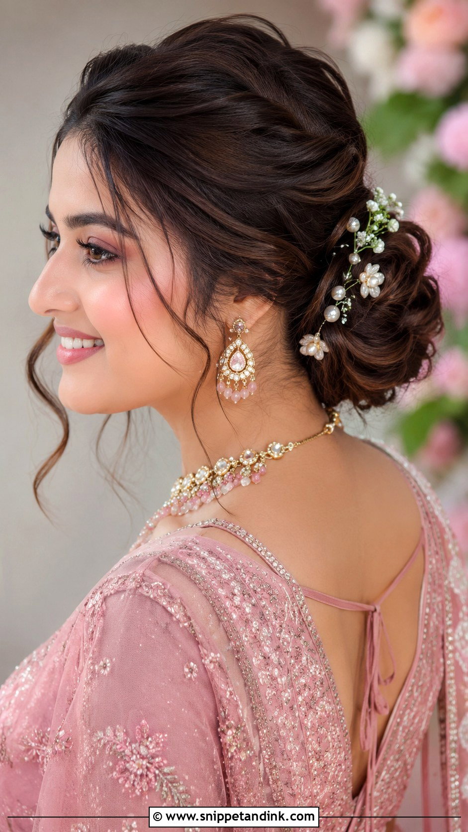 Bridal Jooda For Round Face - Snippet and Ink - 20 Bridal Jooda Hairstyle Ideas