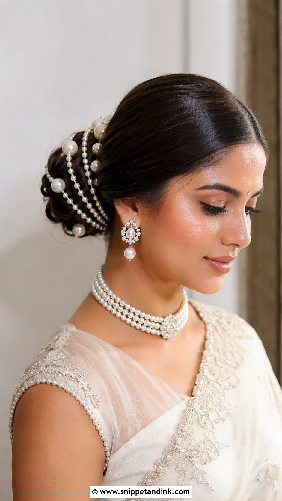 Bridal Jooda With Pearls - Snippet and Ink - 20 Bridal Jooda Hairstyle Ideas