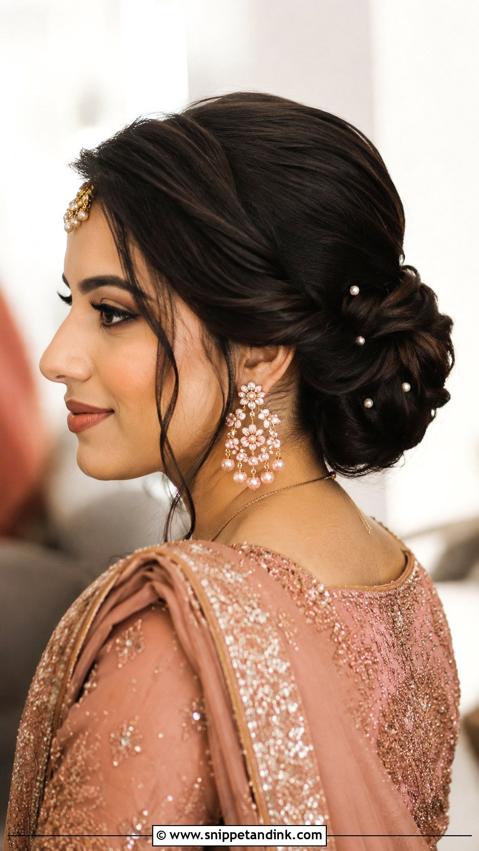 Bridal Jooda With Side Part - Snippet and Ink - 20 Bridal Jooda Hairstyle Ideas