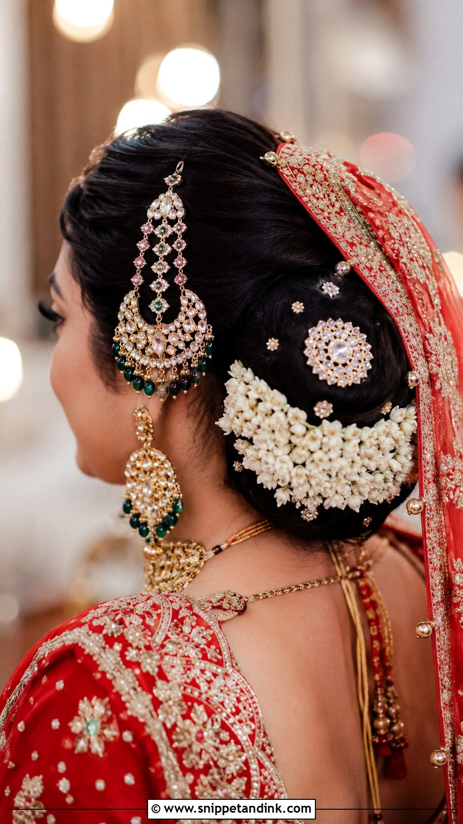 Bridal Juda With Jhumar - Snippet and Ink - 25 Desi Wedding Hairstyles