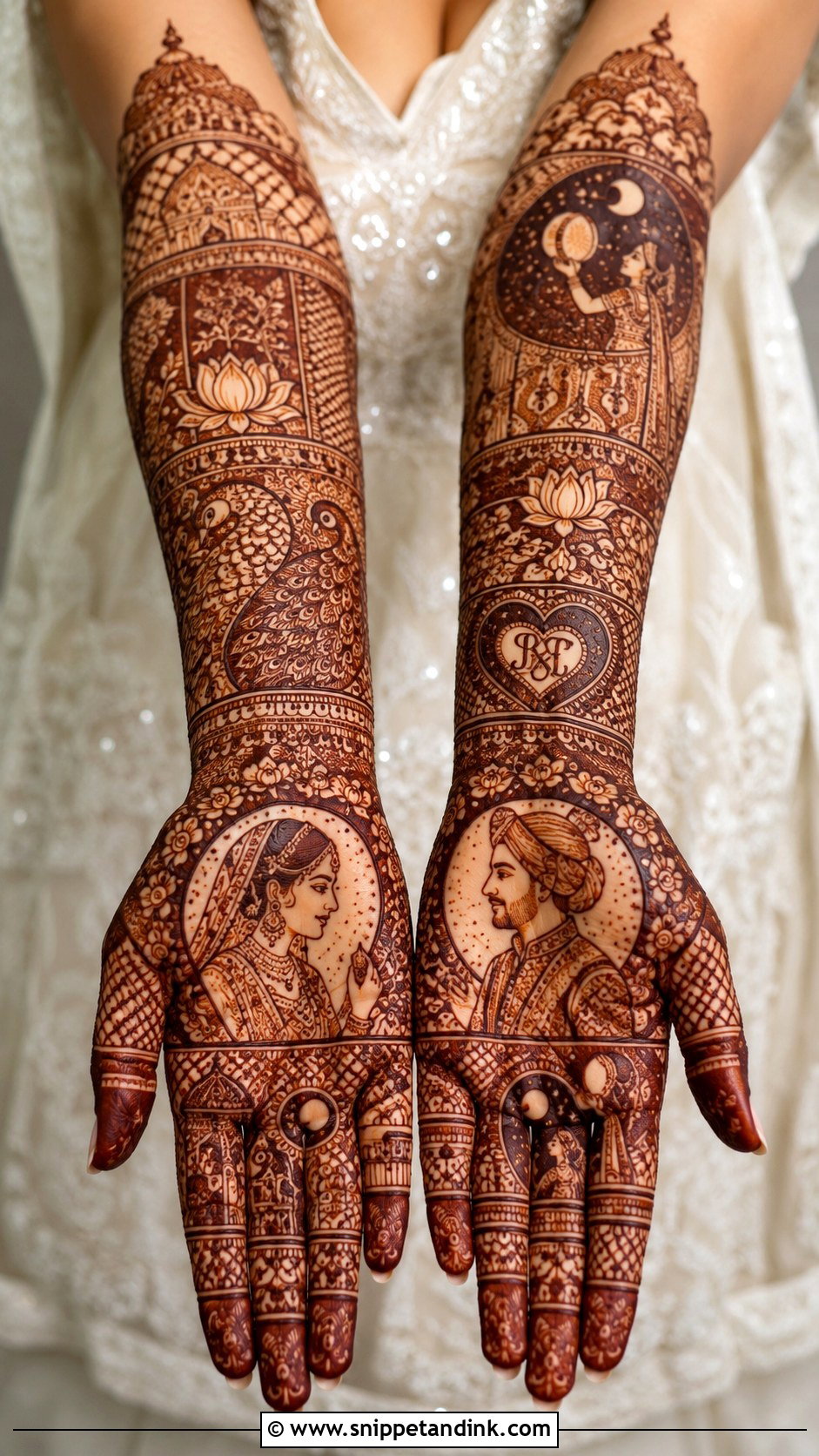 Bridal Karva Chauth Mehndi Design - Snippet and Ink - 35 Karva Chauth Mehndi Designs