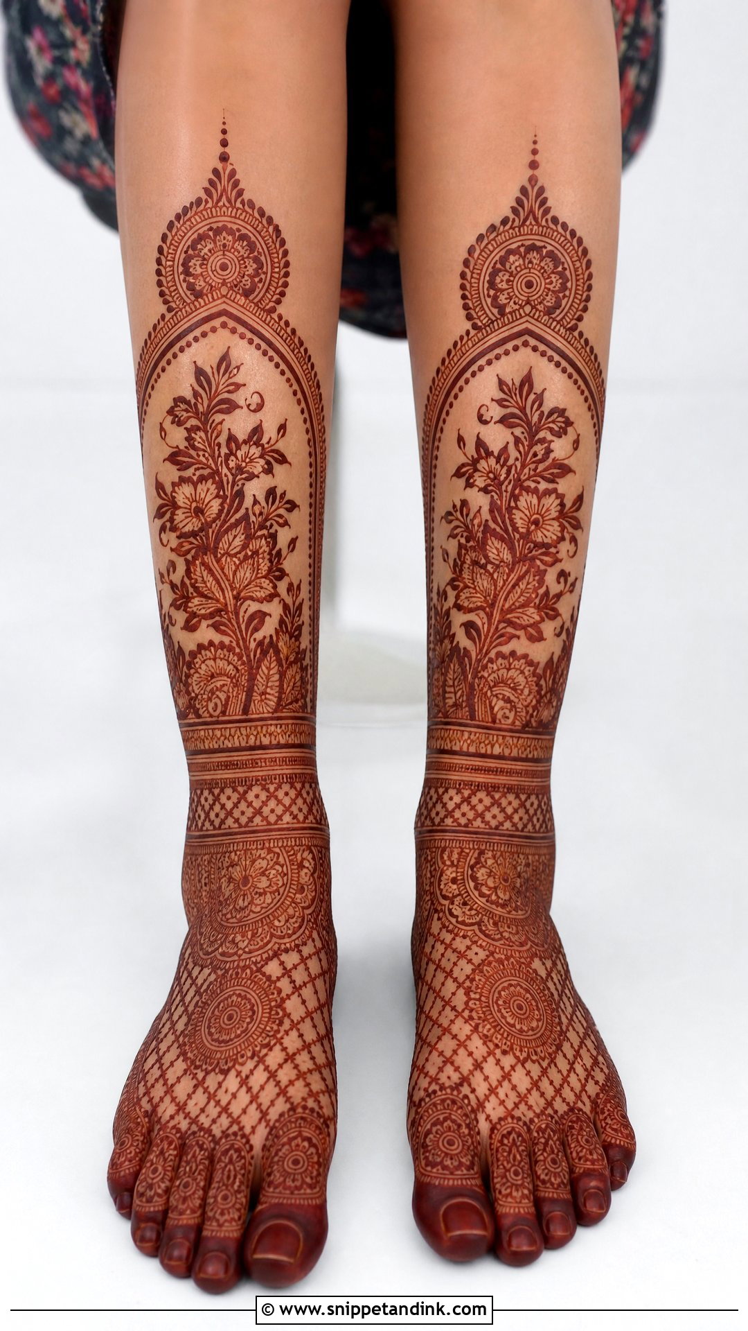 Bridal Leg And Foot Mehndi Design - Snippet and Ink - 20 Bridal Henna Feet Mehndi Designs