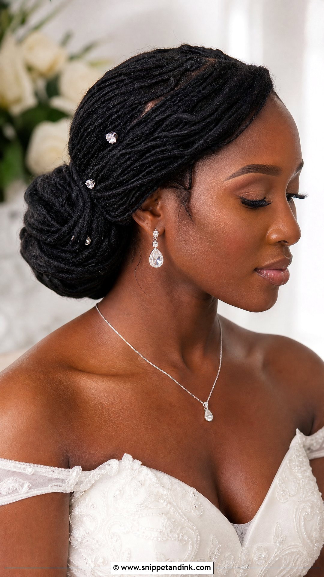Bridal Loc Chignon - Snippet and Ink - 15 Bridal Dreadlocks Hairstyles Black Women