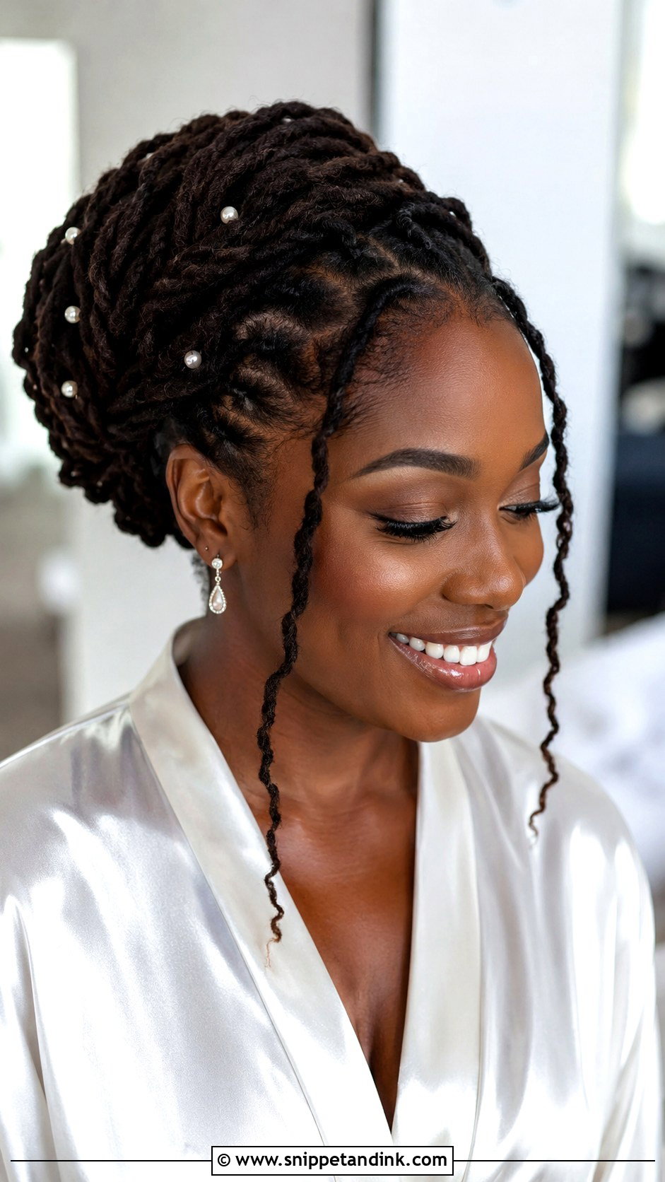Bridal Loc Updo - Snippet and Ink - 15 Wedding Locs Hairstyles Bridal Hair