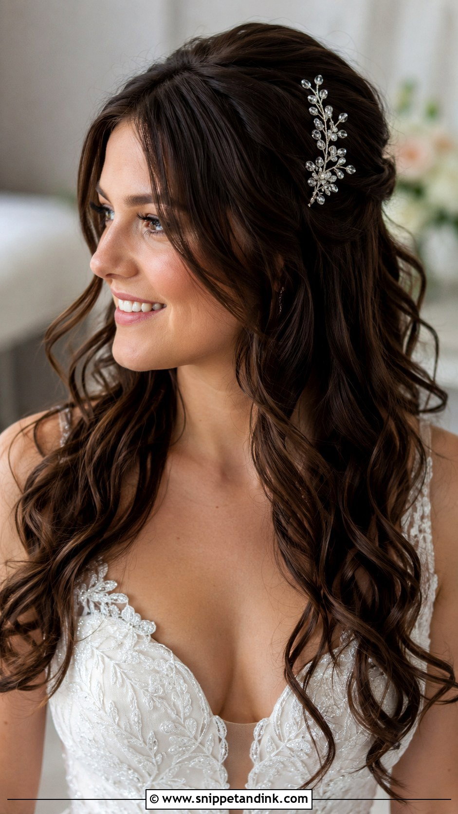 Bridal Long Hair Hairstyle Video - Snippet and Ink - 20 Bridal Hairstyles Videos