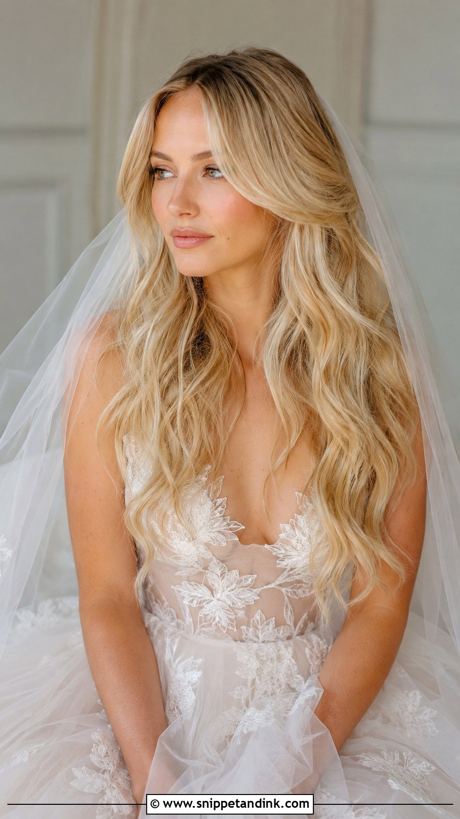 Bridal Long Hair With Curtain Bangs - Snippet and Ink - 20 Bridal Hairstyle with Bangs