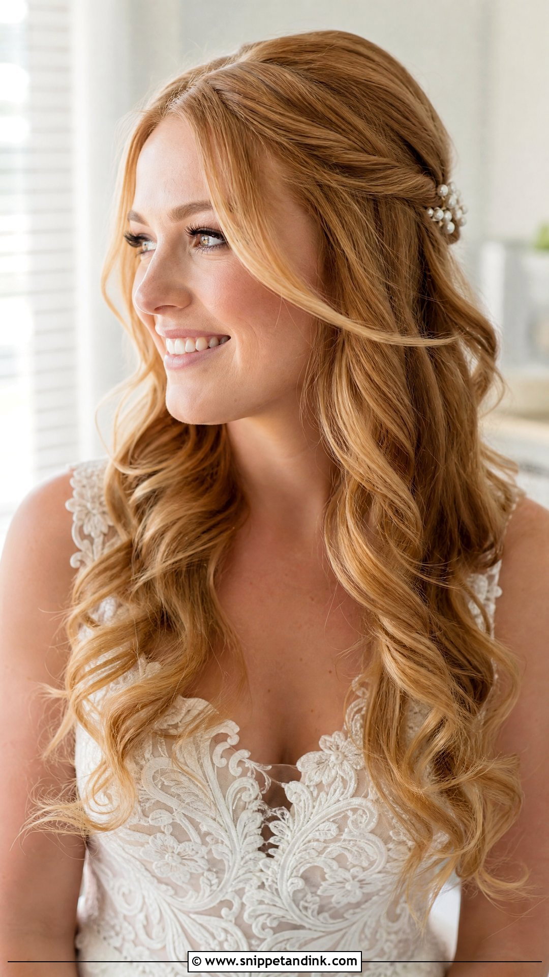 Bridal Loose Curls - Snippet and Ink - 15 Bridal Hairdos