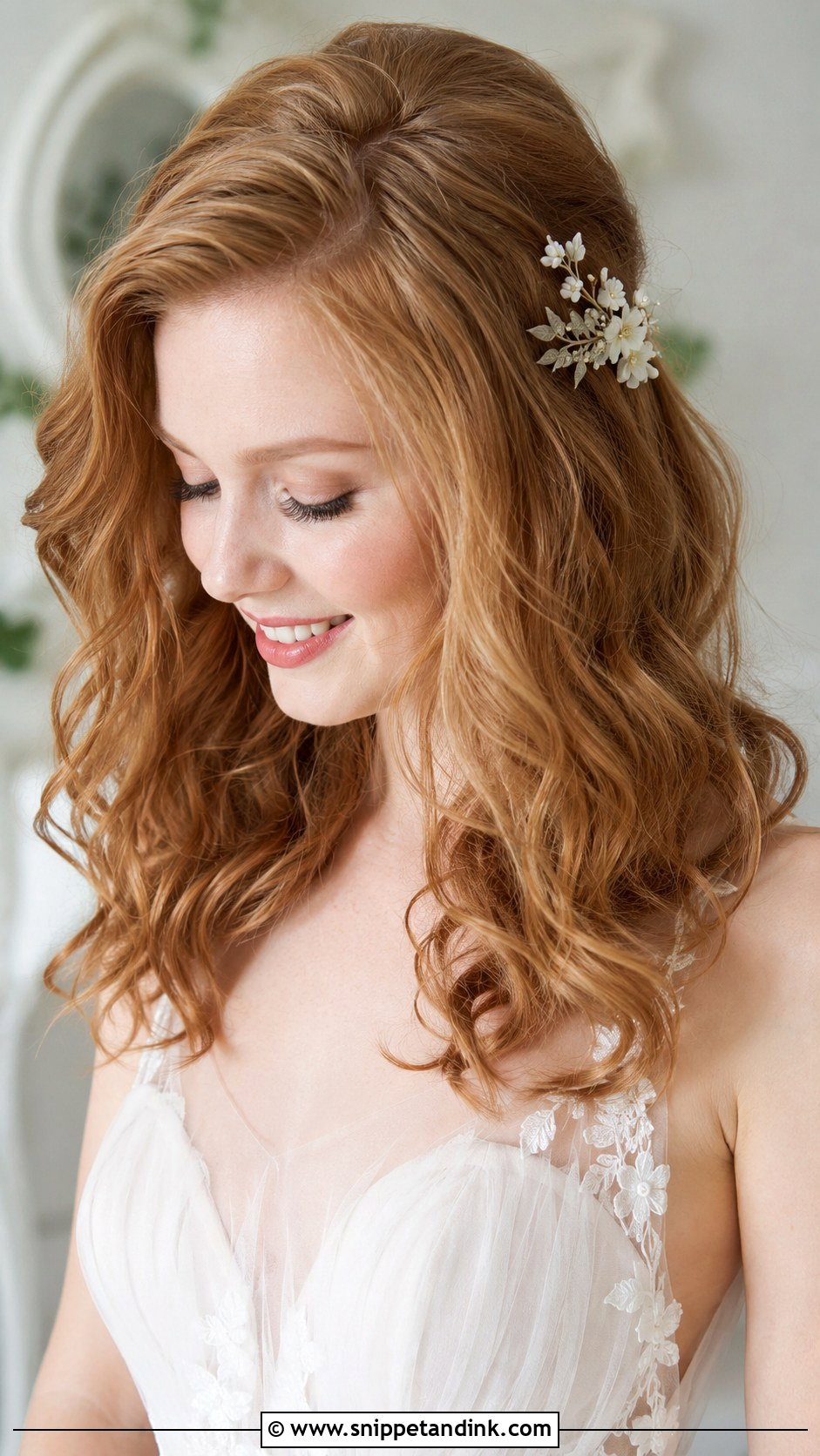 Bridal Loose Curls For Oval Face - Snippet and Ink - 20 Bridal Hairstyles for Oval Face Shape