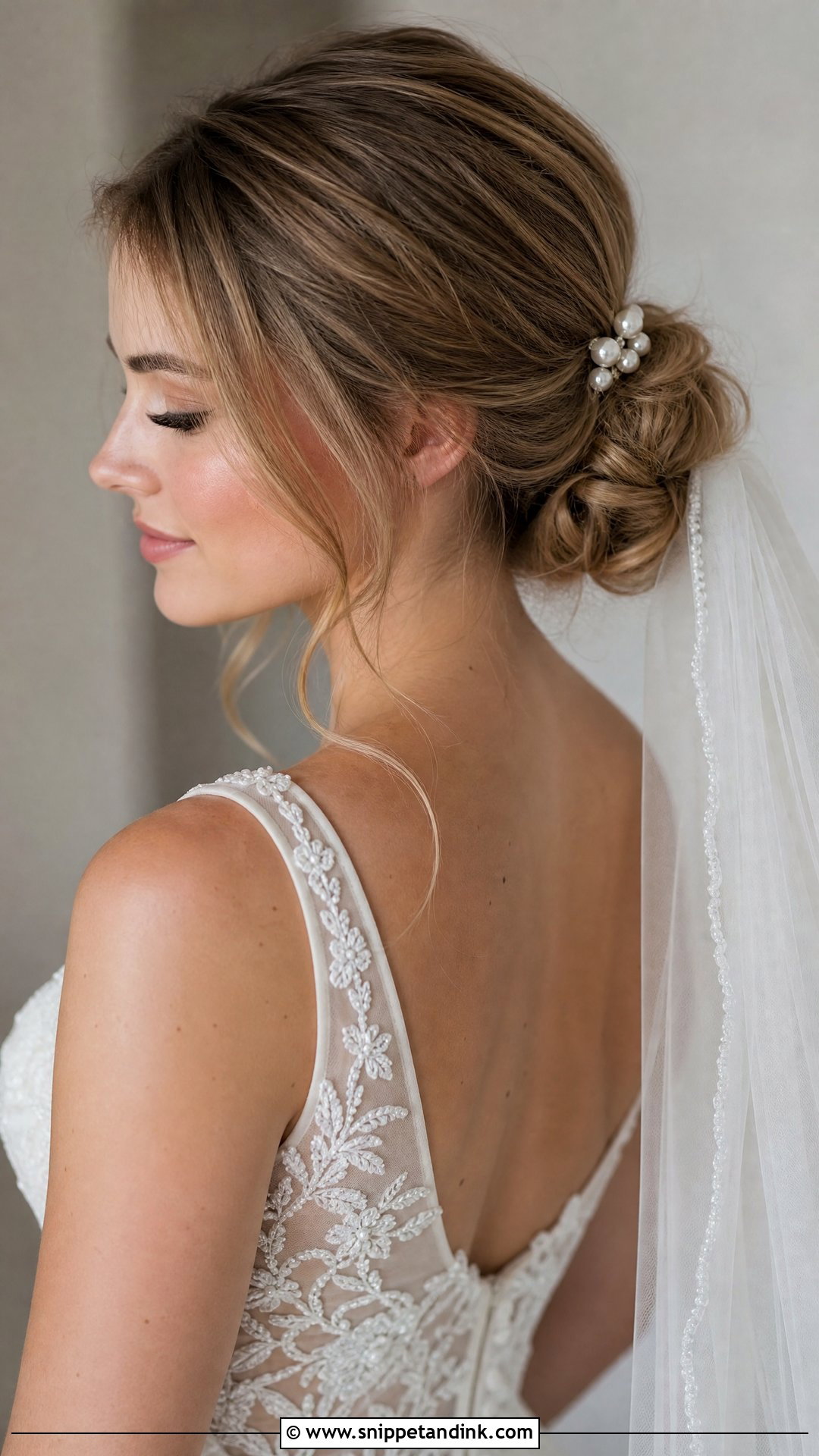 Bridal Low Bun - Snippet and Ink - 15 Bridal Hairdos