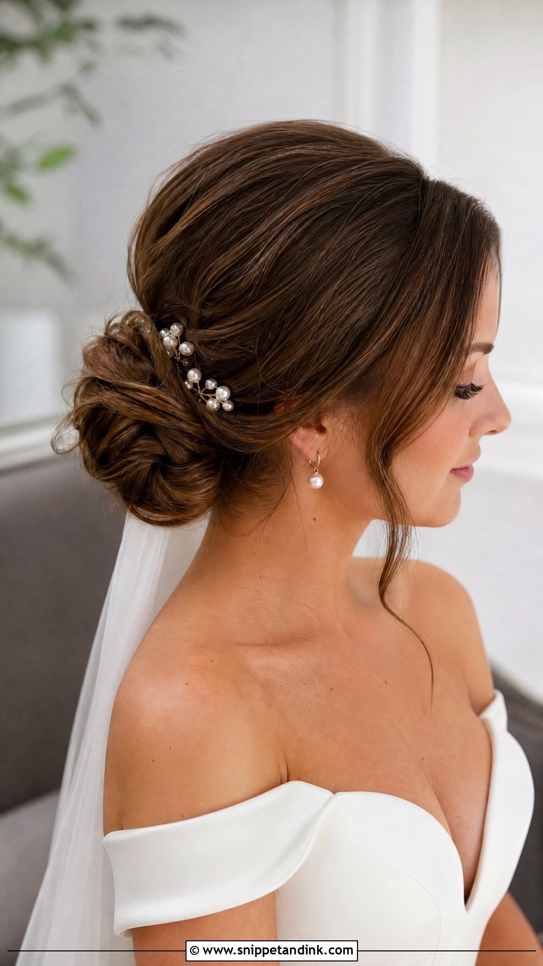 Bridal Low Bun - Snippet and Ink - 15 Bridal Look Hairstyles