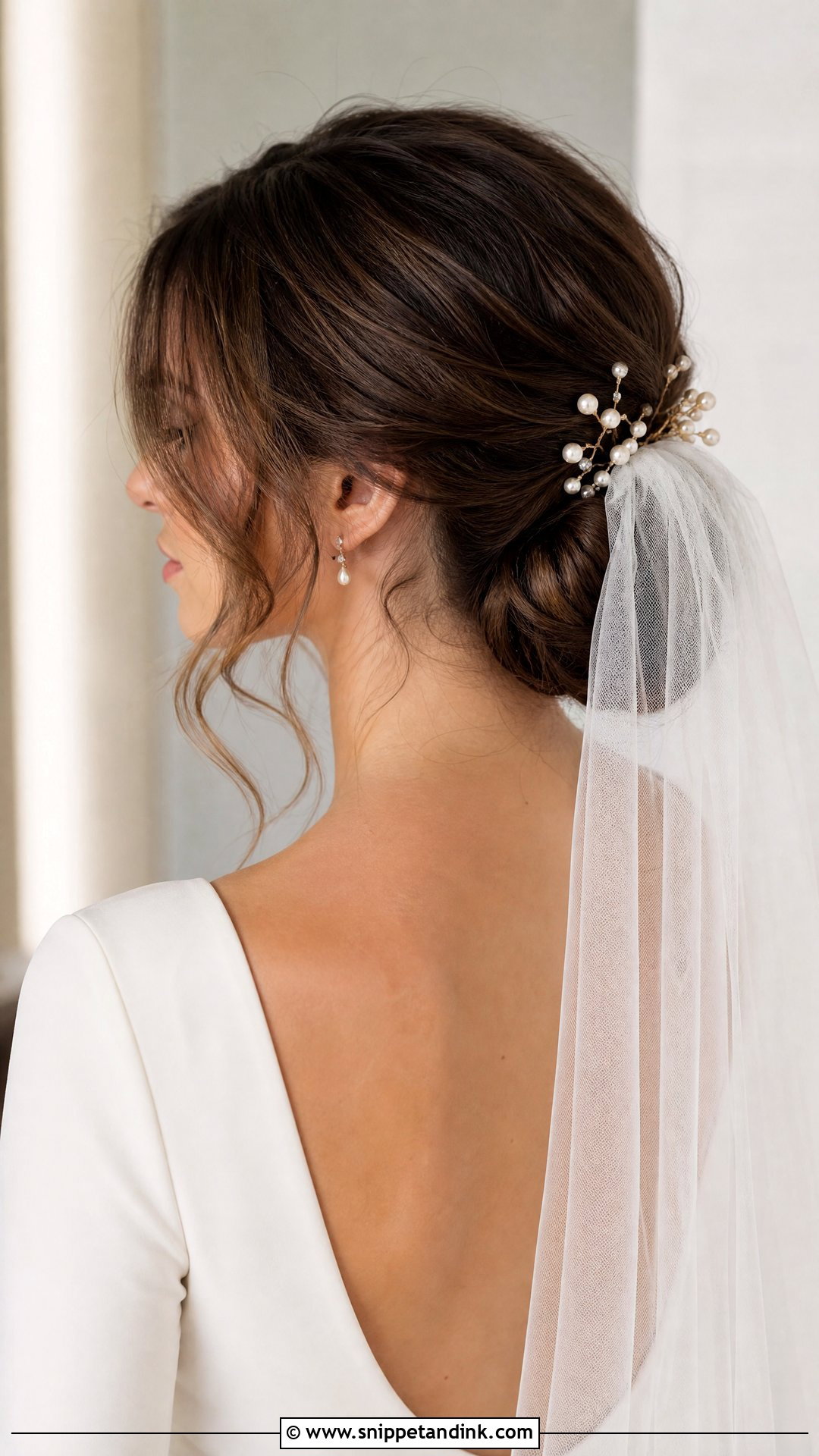 Bridal Low Bun - Snippet and Ink - 15 Bride Hair Styling Ideas