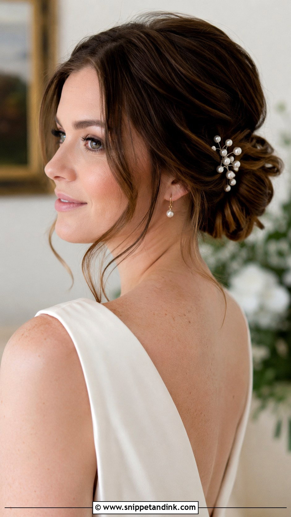 Bridal Low Bun - Snippet and Ink - 20 Bridal Hair Looks