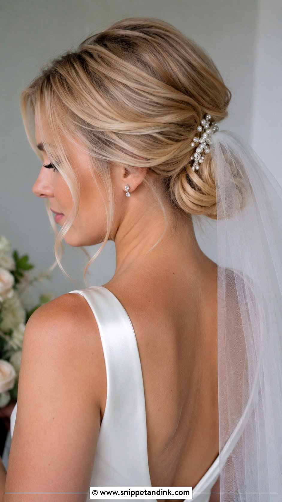 Bridal Low Bun - Snippet and Ink - 20 Bridal Wedding Hairstyle Ideas
