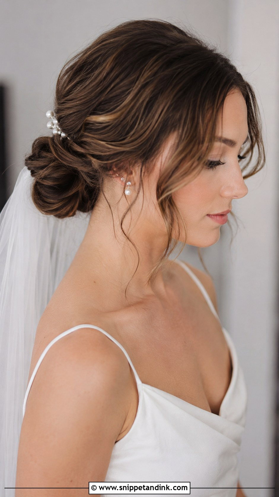 Bridal Low Bun - Snippet and Ink - 20 Chic Bridal Hair Ideas