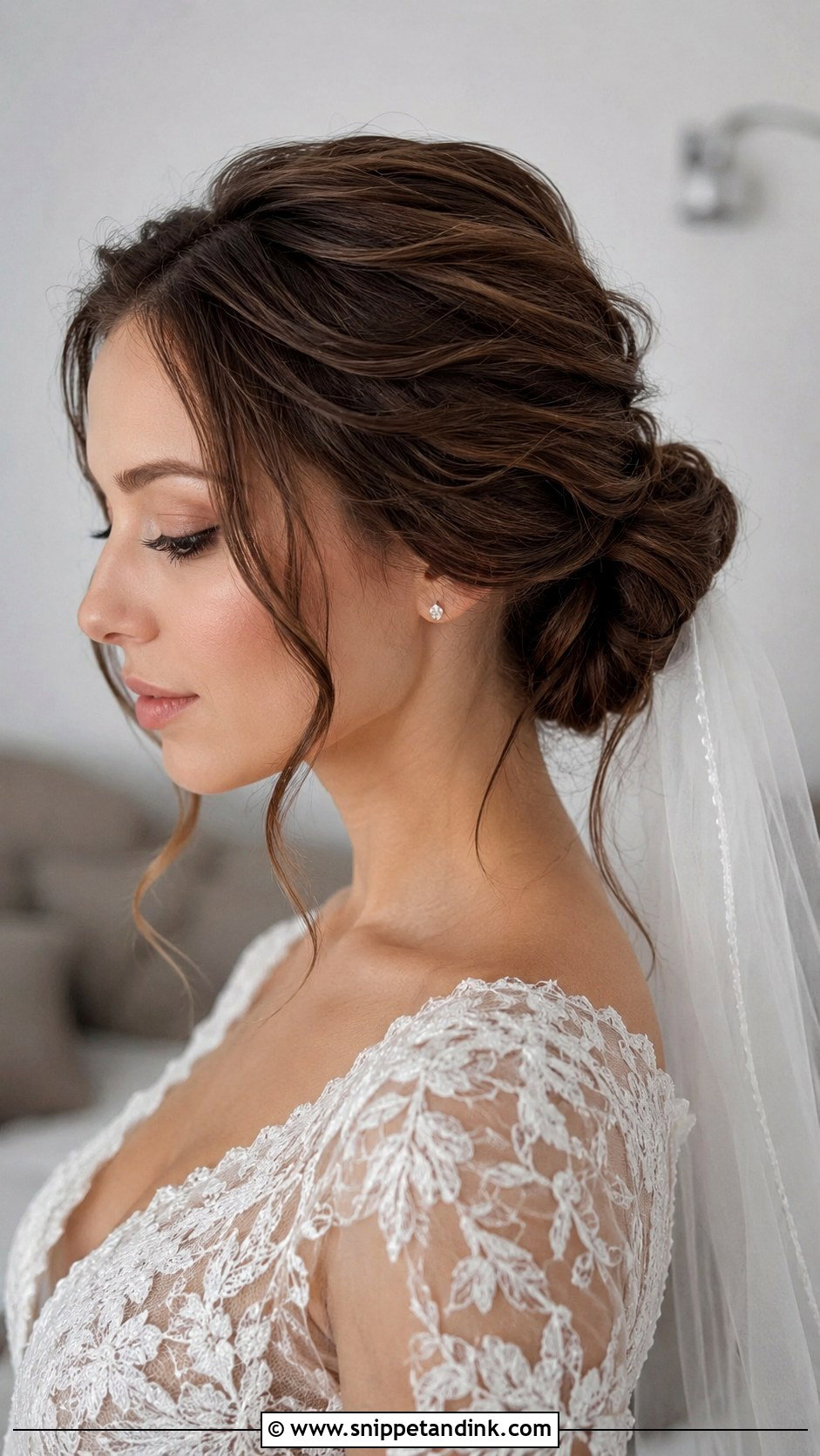 Bridal Low Bun For Round Face - Snippet and Ink - 20 Bridal Hair Styles for Round Face