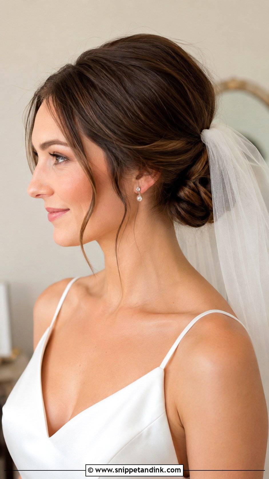 Bridal Low Bun Updo - Snippet and Ink - 15 Updo Wedding Hair Bride Ideas