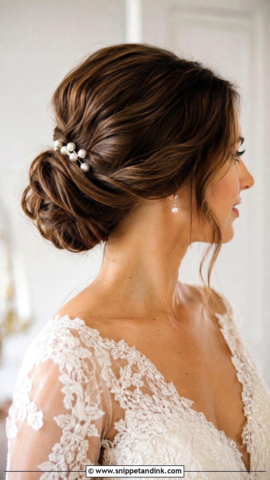 Bridal Low Chignon - Snippet and Ink - 20 Bridal Hairstyles for Wedding