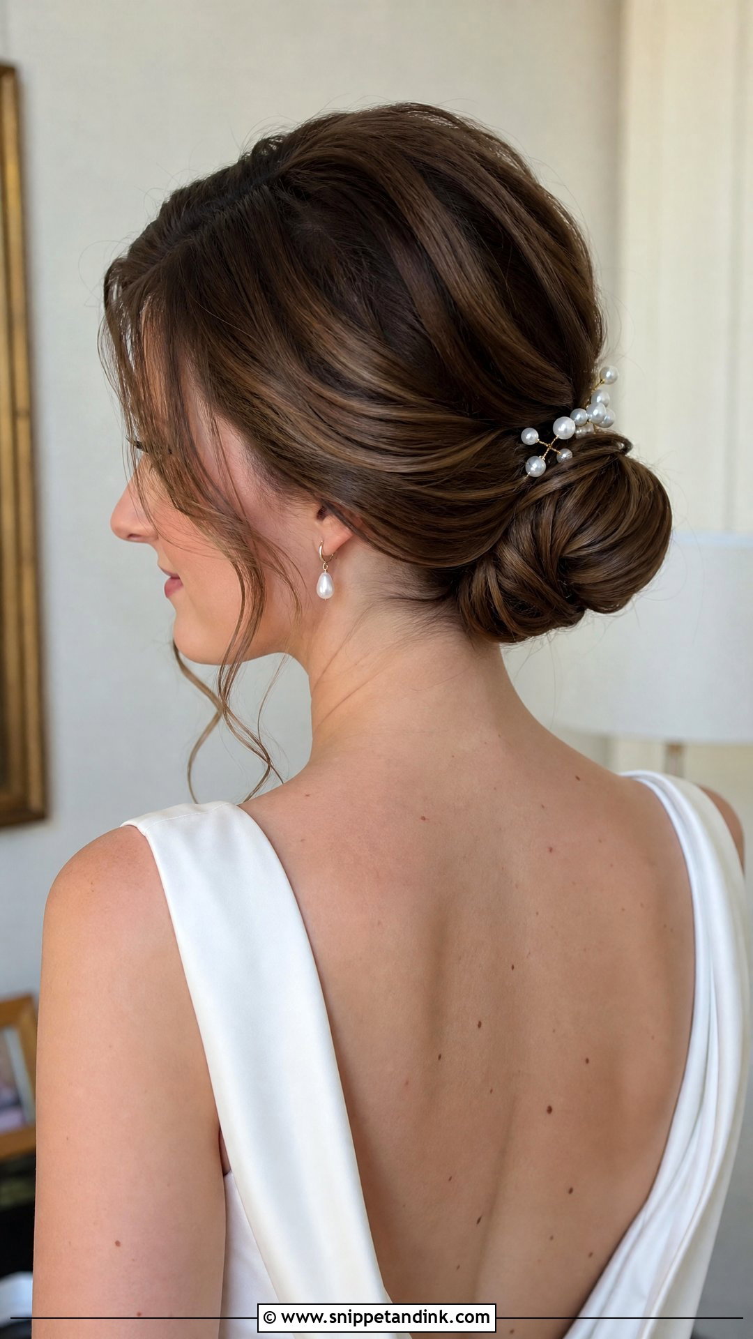 Bridal Low Chignon - Snippet and Ink - 20 Unique Bridal Hair Ideas