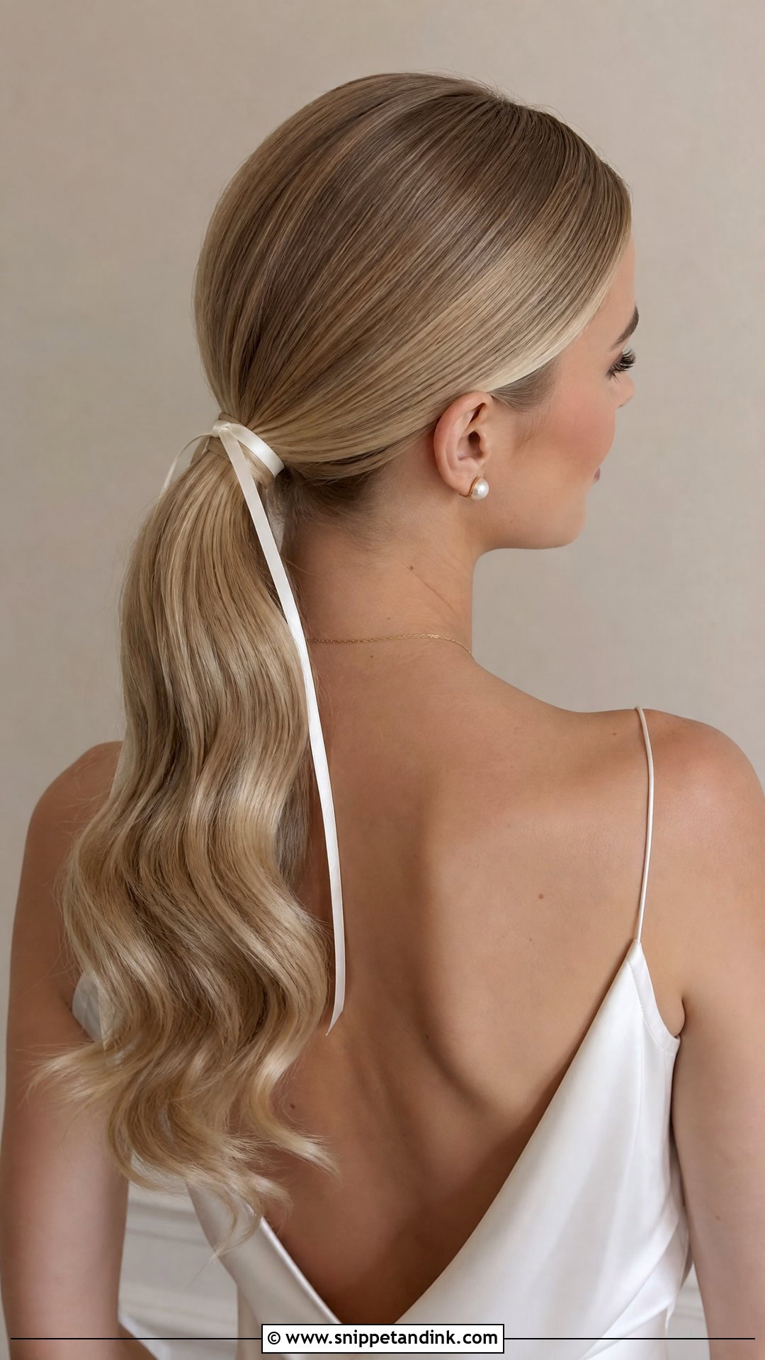 Bridal Low Ponytail - Snippet and Ink - 20 Unique Bridal Hair Ideas