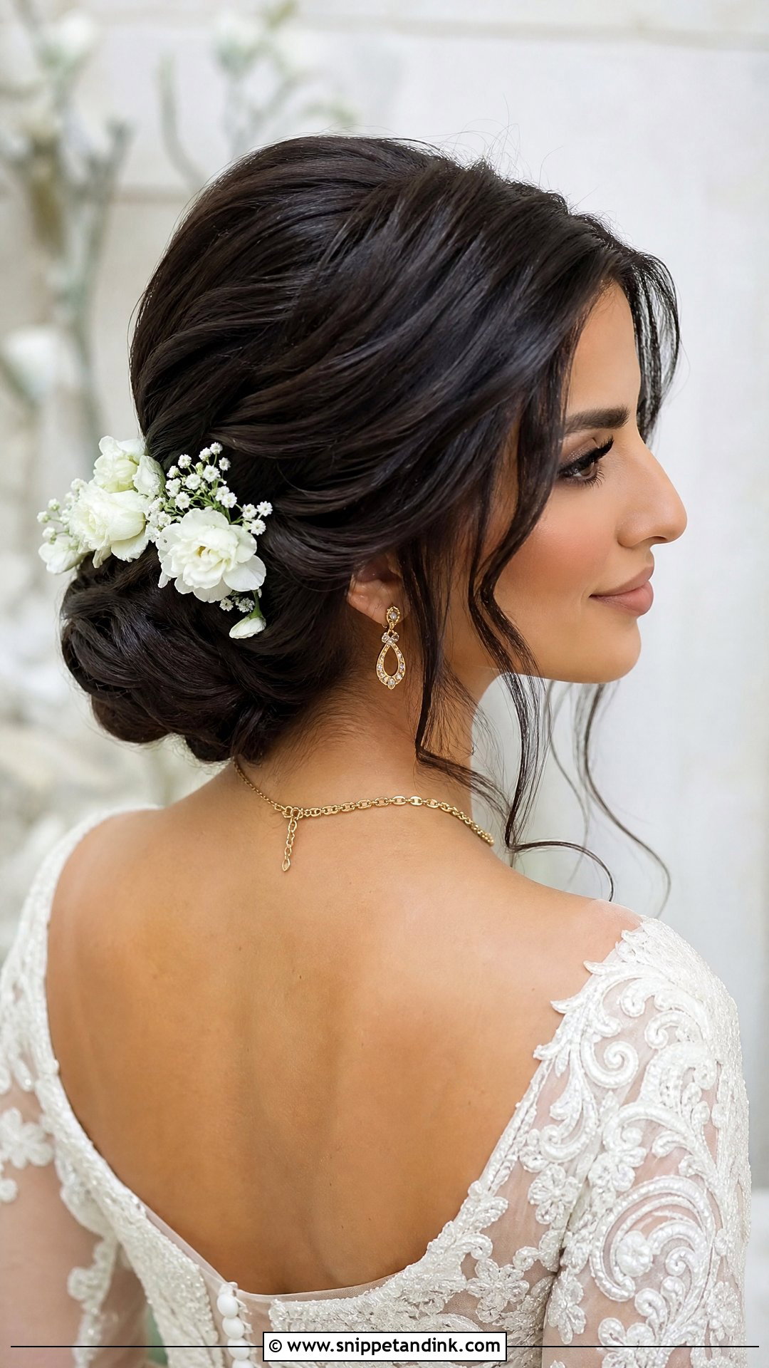 Bridal Low Puff Bun Hairstyle - Snippet and Ink - 15 Bridal Puff Hairstyles