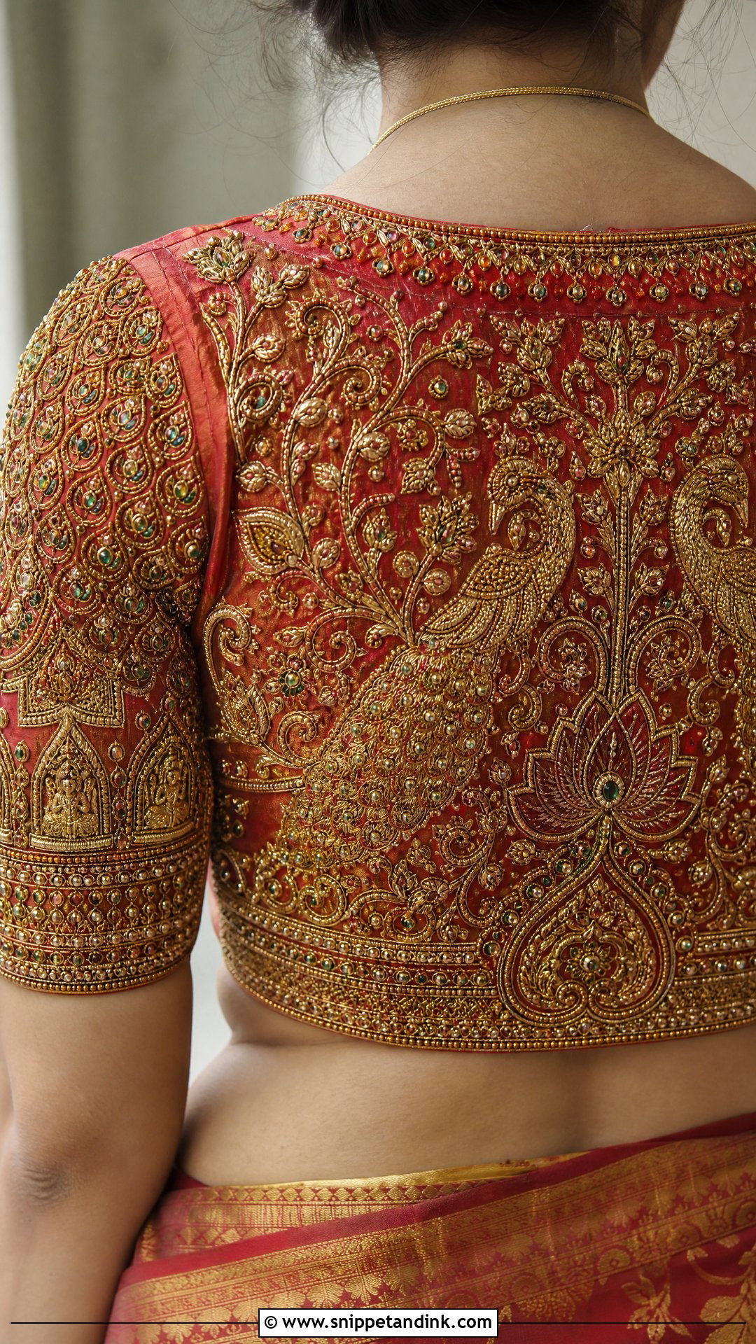 Bridal Maggam Aari Work Blouse - Snippet and Ink - 25 Bridal Aari Work Ideas