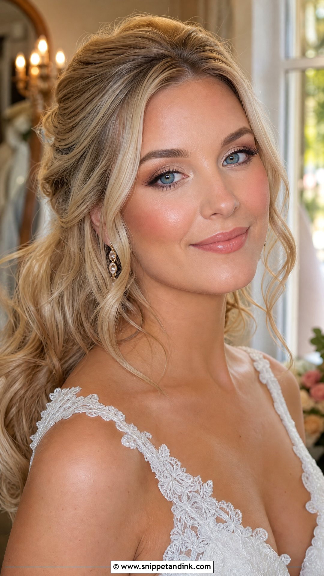 Bridal Makeup For Blue Eyes And Blonde Hair - Snippet and Ink - 20 Glowy Bridal Makeup for Blue Eyes