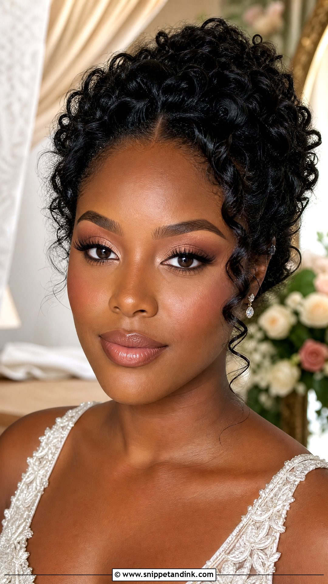 Bridal Makeup With Nude Lip For Blue Eyes - Snippet and Ink - 20 Glowy Bridal Makeup for Blue Eyes