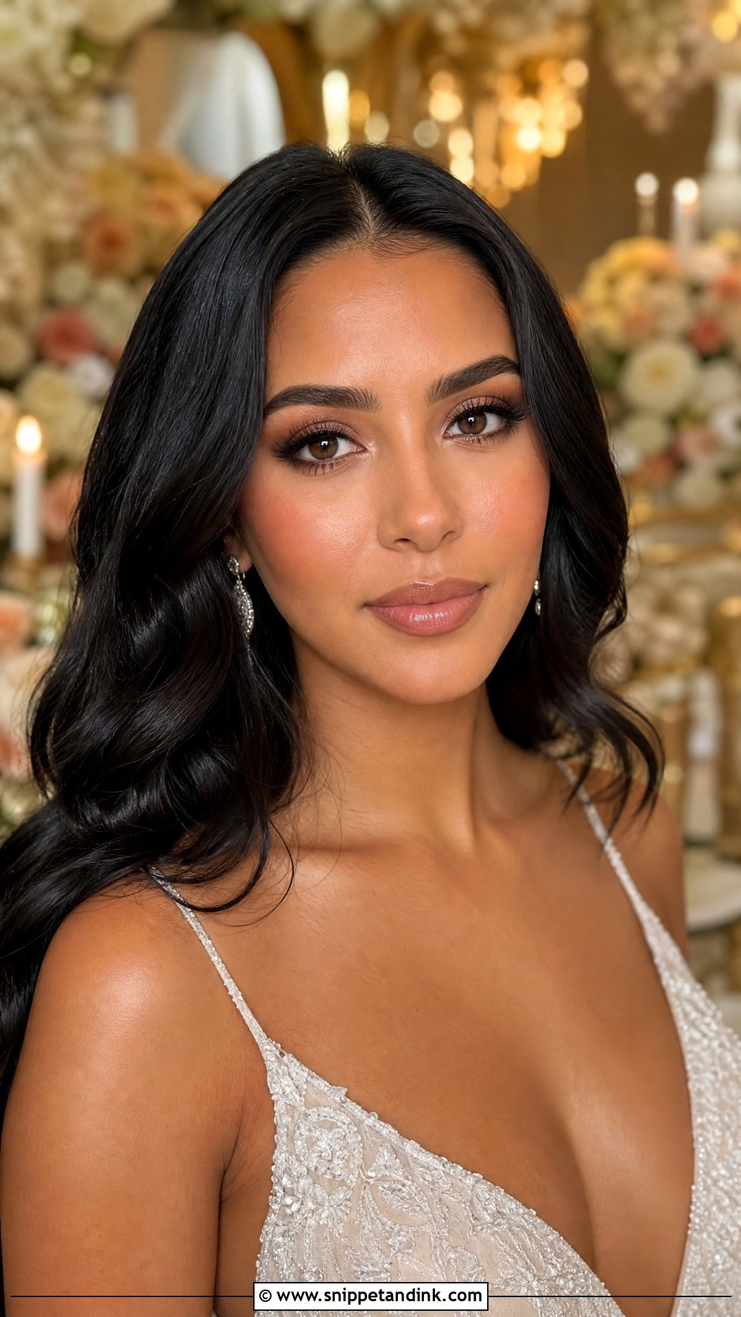 Bridal Makeup With Nude Lips For Brown Eyes - Snippet and Ink - 20 Soft Bridal Makeup for Brown Eyes