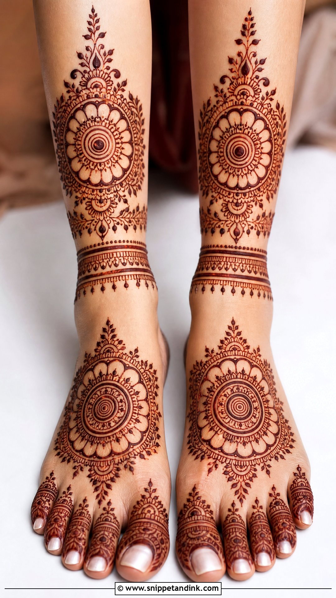 Bridal Mandala Leg Mehndi Design - Snippet and Ink - 20 Bridal Mehndi Mehandi Designs for Legs