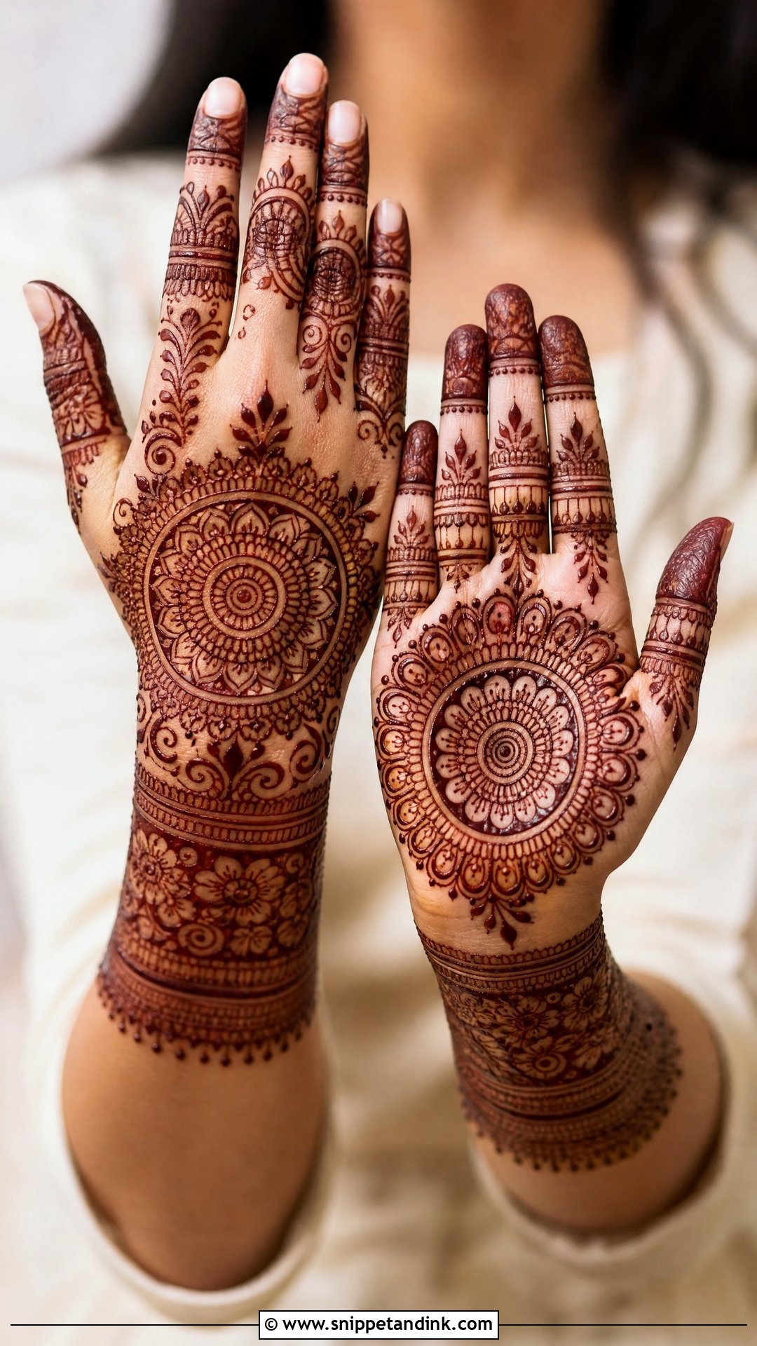 Bridal Mandala Mehndi Design - Snippet and Ink - 20 Bridal Henna (Mehndi) Design Ideas