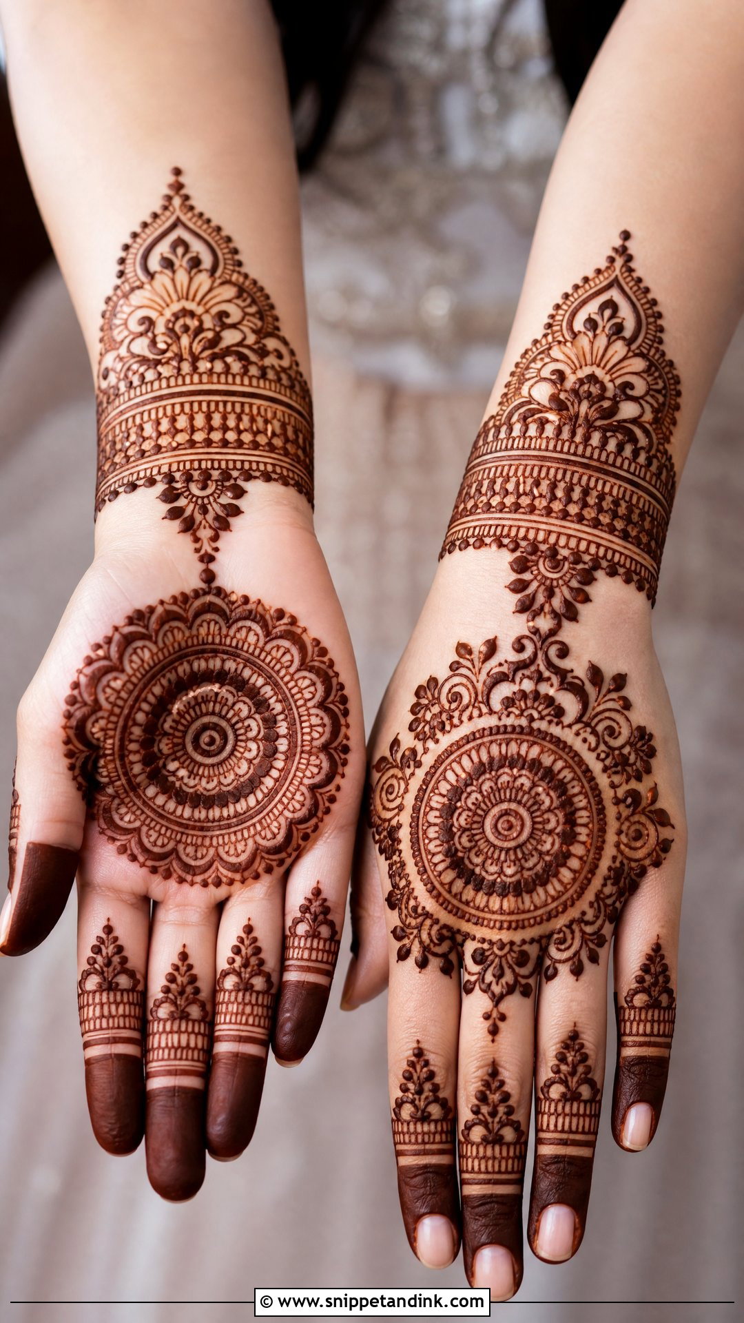 Bridal Mandala Mehndi - Snippet and Ink - 25 Mehndi Bridal Look Ideas