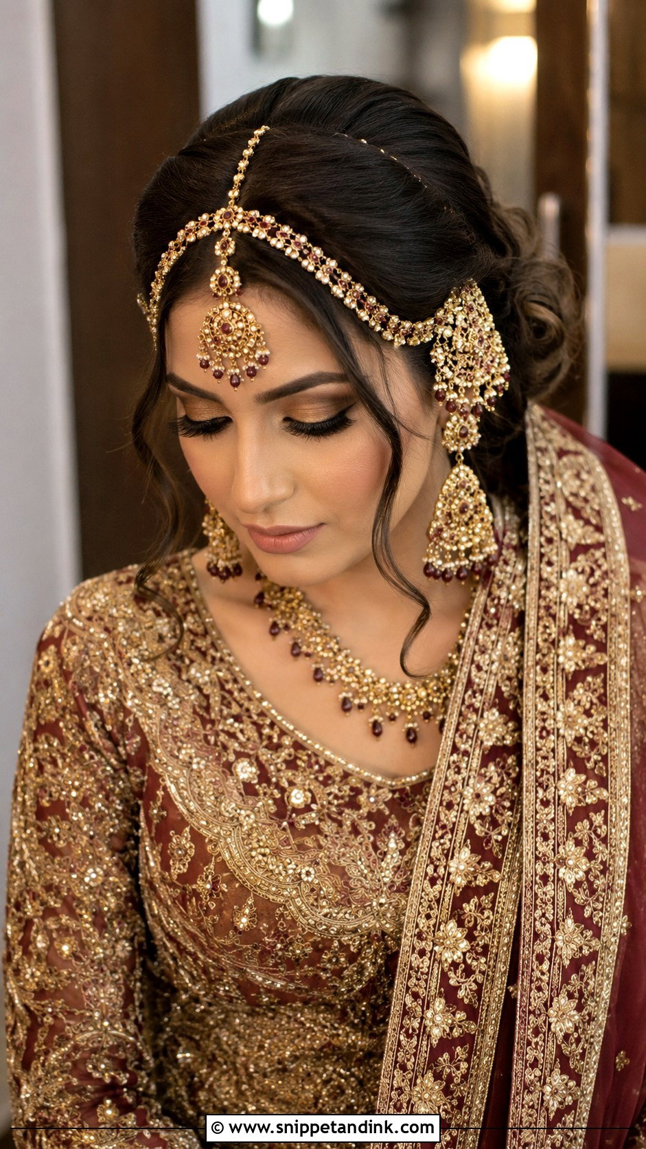 Bridal Mathapatti With Passa Hairstyle - Snippet and Ink - 20 Bridal Mathapatti Hairstyles