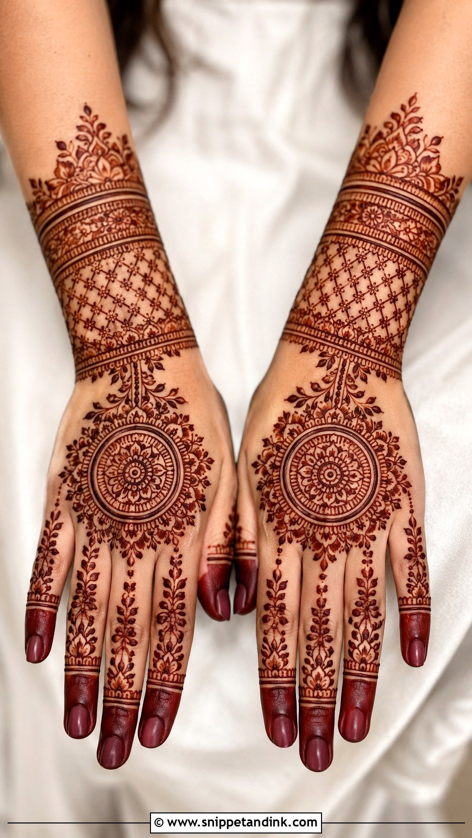 Bridal Mehndi Back Hand Design - Snippet and Ink - 30 Bridal Mehndi Design Ideas