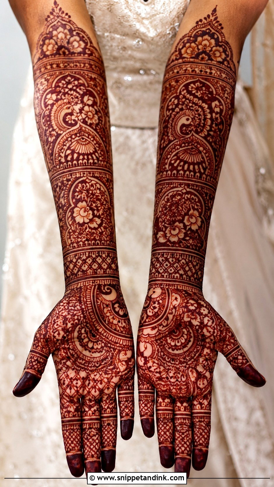 Bridal Mehndi Design For Dark Skin - Snippet and Ink - 30 Bridal Mehndi Design Ideas