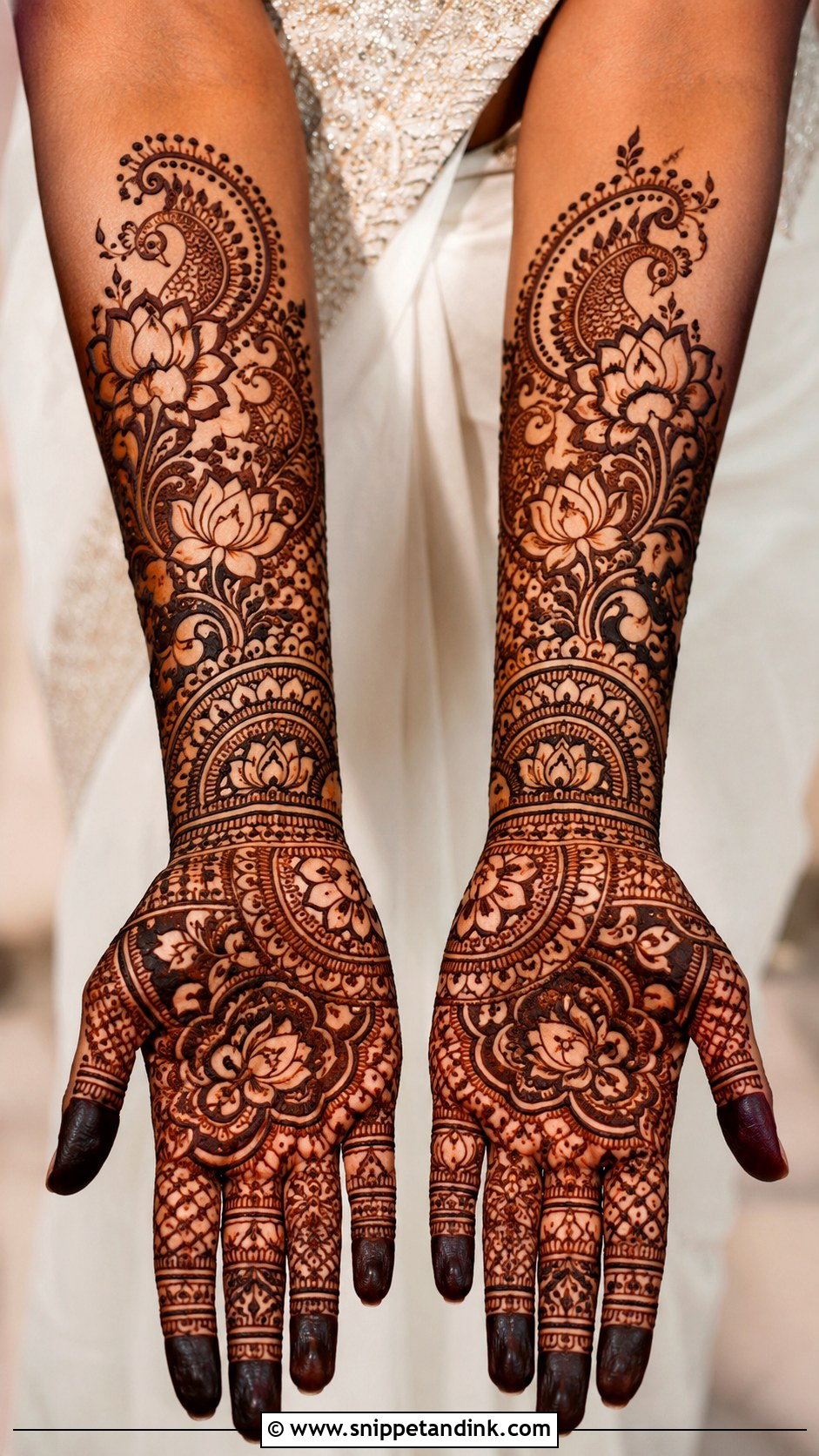 Bridal Mehndi Design For Dark Skin - Snippet and Ink - 30 Bridal Wedding Mehendi Designs